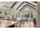 Relaxing living area with vaulted ceilings and large windows overlooking greenery at 177 Grandmar Chase, Canton, GA 30115