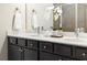 Bathroom with double sinks, tile floors, a tub and a shower at 2813 White Oak Ln, Decatur, GA 30032