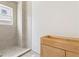 Bathroom rough-in with tiled walk-in shower and new vanity install at 5694 Brendlynn Dr, Suwanee, GA 30024