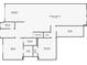 Basement floor plan featuring a sitting room, bathroom, storage, and movie room at 5694 Brendlynn Dr, Suwanee, GA 30024