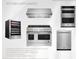 Sample design of the kitchen appliances featuring gas range, wine cooler, dishwasher, and microwave at 5694 Brendlynn Dr, Suwanee, GA 30024