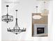 Primary suite design scheme with custom lighting and fireplace at 5694 Brendlynn Dr, Suwanee, GA 30024