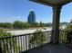 Enjoy the skyline view from the covered balcony at 799 Hammond Dr # 321, Atlanta, GA 30328
