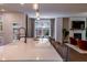 Bright kitchen with large island and an open floorplan leading to dining and living spaces at 842 Bridgewater Sw St, Atlanta, GA 30310