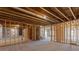 Unfinished basement with framed walls at 2023 Fern Mountain Ln, Marietta, GA 30064