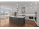 Modern kitchen featuring an island and stainless steel appliances at 2023 Fern Mountain Ln, Marietta, GA 30064