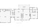 Detailed floor plan showing the layout of the main level of the home at 125 Abner Dr, Mcdonough, GA 30252