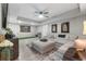 Entertainment room with a sectional sofa and golf area at 125 Abner Dr, Mcdonough, GA 30252