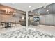 Basement with carpet and decorative tiles, including a game table and home theater at 3233 Bagley Psge, Duluth, GA 30097