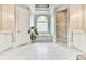 Bright bathroom featuring a soaking tub, glass-enclosed shower, and dual vanities at 3233 Bagley Psge, Duluth, GA 30097