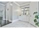 Bathroom with a light gray color scheme and a modern, framed mirror at 3233 Bagley Psge, Duluth, GA 30097