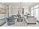 A well-appointed living room bathed in light, featuring comfortable seating and stylish decor at 3233 Bagley Psge, Duluth, GA 30097