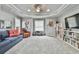 A playroom with toys, seating, and a built-in shelf at 3233 Bagley Psge, Duluth, GA 30097