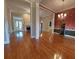 Spacious living room with hardwood floors, fireplace, and plenty of room to gather at 1272 Saxony Se Dr, Conyers, GA 30013