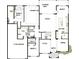Layout of a house featuring kitchen, Gathering room, study, bedrooms, and three-car garage at 2019 Fern Mountain Ln, Marietta, GA 30064