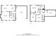 Floorplans of the house showing the layout of the first and second floors at 2386 Mills Bnd, Decatur, GA 30034