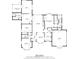 Detailed floor plan showcasing the layout of this 2140 sq ft home with 3 bedrooms, office, and screened porch at 4715 Hill Rd, Powder Springs, GA 30127