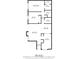 Floor plan displaying room dimensions for a home featuring a living room, kitchen, and bedrooms at 1234 Weatherstone Ne Dr, Atlanta, GA 30324