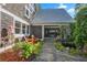 Charming walkway and landscaped front yard with stone path and inviting entryway at 6255 Lakeview Dr, Buford, GA 30518