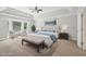 Spacious bedroom featuring a plush bed, sitting area, and large windows, providing a bright and airy atmosphere at 2156 Fairway Cir, Duluth, GA 30096