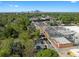 This aerial view shows location near the city with many mature trees and neighborhood and industrial park at 1515 Jonesboro Rd, Atlanta, GA 30315