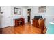 Bedroom featuring hardwood floors, desk, chair, and natural light at 3224 Laura Way, Winston, GA 30187
