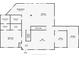 Detailed floorplan of a two-story home, showcasing the layout of the kitchen, living room, and bedrooms at 3840 Wieuca Ne Ter, Atlanta, GA 30342