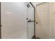 Modern bathroom featuring a sleek glass-enclosed shower and subway tile at 3840 Wieuca Ne Ter, Atlanta, GA 30342