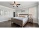 Inviting bedroom featuring hardwood floors, neutral wall color, and large windows at 631 Boulevard Ne, Atlanta, GA 30308