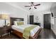 Well-lit bedroom features hardwood floors, a ceiling fan, and neutral wall color at 631 Boulevard Ne, Atlanta, GA 30308