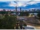 Beautiful panoramic view of the city skyline during twilight, featuring a relaxing rooftop patio at 631 Boulevard Ne, Atlanta, GA 30308