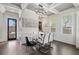 Elegant dining area with a glass table, modern chairs, and stylish decor at 631 Boulevard Ne, Atlanta, GA 30308
