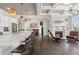 Modern kitchen with a large marble island, stainless steel appliances, and open floor plan at 631 Boulevard Ne, Atlanta, GA 30308