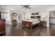 Spacious main bedroom with a fireplace, sitting area, and access to a walk-in closet at 631 Boulevard Ne, Atlanta, GA 30308