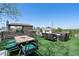Rooftop deck with outdoor seating, dining area, and skyline views at 631 Boulevard Ne, Atlanta, GA 30308