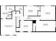 Detailed floor plan showcasing the layout of bedrooms, bathrooms, and living spaces, providing a clear view of the home's design at 319 Primrose Ln, Auburn, GA 30011