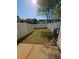 A spacious, fenced backyard offers privacy and room for outdoor activities and entertaining at 5897 Strathmoor Manor Cir, Lithonia, GA 30058