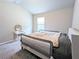 Bedroom featuring a large window, carpeted floor, and makeup vanity at 3419 Mulberry Cove Way, Auburn, GA 30011