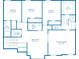 Upstairs floor plan displays bedrooms, bathrooms, bonus room and laundry, showcasing the layout at 3419 Mulberry Cove Way, Auburn, GA 30011