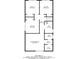 Third-floor floorplan includes bedrooms, bathrooms, closets and a hall at 1631 Manhasset Dr, Atlanta, GA 30338