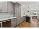 Gorgeous kitchen featuring modern cabinetry, stainless steel appliances, and quartz countertops at 1737 Briarlake Cir, Decatur, GA 30033
