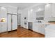 Modern kitchen featuring stainless steel appliances and crisp white cabinets at 350 Covered Bridge Sw Pl, Smyrna, GA 30082