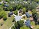 Scenic aerial view of homes and community in a lush, wooded setting on a sunny day at 829 Verdun Way, Marietta, GA 30064