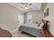 Bedroom features vaulted ceilings, double closets and lots of natural light at 829 Verdun Way, Marietta, GA 30064