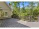 Spacious outdoor deck with backyard wooded views at 1750 Providence Place Dr, Alpharetta, GA 30009