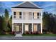 Charming two-story home with stone accents, a covered porch, and a second-story balcony at 1270 Firefly Field Trce, Lawrenceville, GA 30045