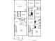 Detailed floor plan of a two-story home featuring a living room, kitchen, bedrooms, and a two-car garage at 1270 Firefly Field Trce, Lawrenceville, GA 30045