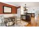Dining room next to the kitchen with a glass-top dining table at 5523 Glenridge Ne Park, Atlanta, GA 30342