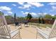 Relaxing backyard patio featuring comfortable seating and a serene outdoor ambiance at 1711 Taynton Cir, Kennesaw, GA 30152