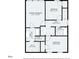 Second floor plan displaying primary bedroom, bedrooms, baths, and walk-in closet layout with dimensions at 1711 Taynton Cir, Kennesaw, GA 30152